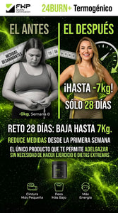 QUEMADOR DE GRASA 24 BURN, tu dosis diaria de juventud