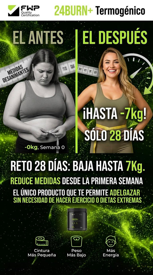 QUEMADOR DE GRASA 24 BURN, tu dosis diaria de juventud